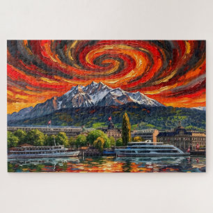 Lucerne Alpine: Gallery Edition Solar Vortex Jigsaw Puzzle