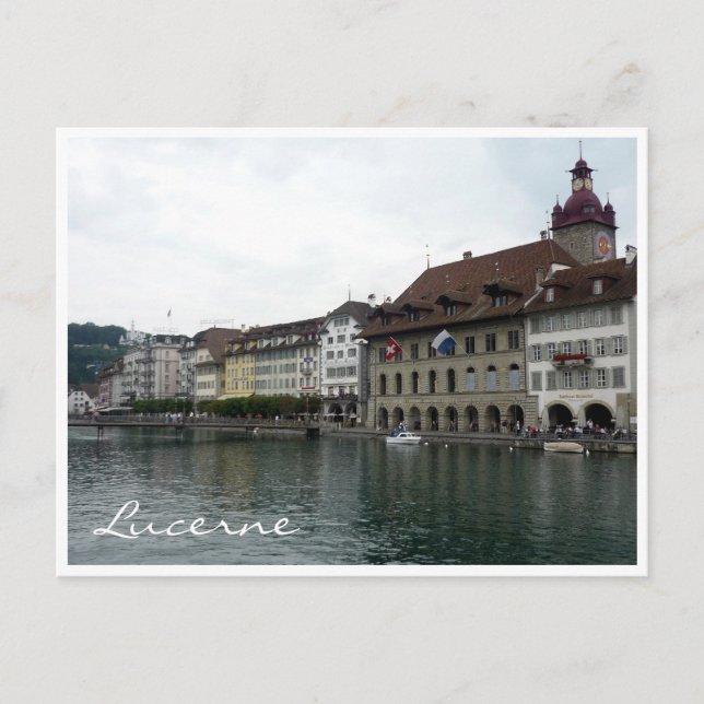 lucerne river postcard (Front)