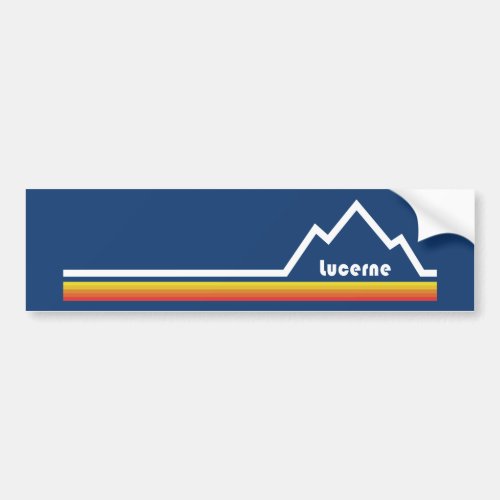 Lucerne Switzerland Bumper Sticker