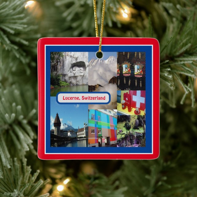 Lucerne, Switzerland   Ceramic Ornament (Tree)