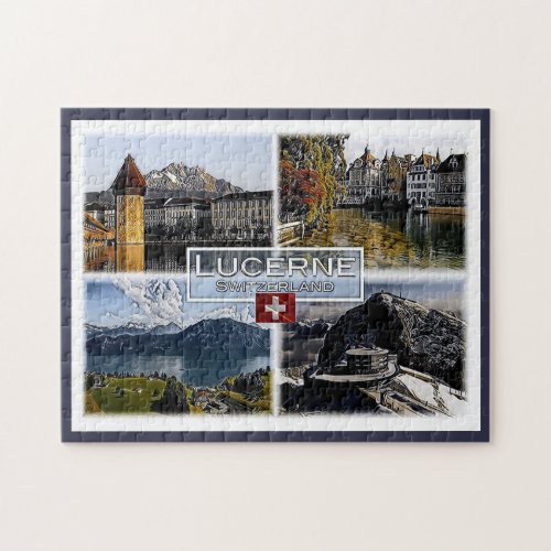 Lucerne _ Switzerland _ Mosaic _ Jigsaw Puzzle