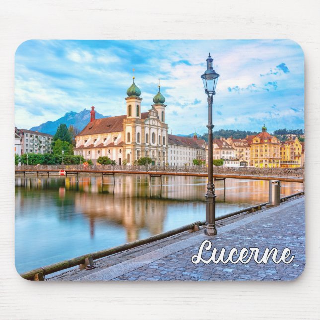 Lucerne, Switzerland Mouse Pad (Front)