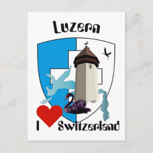 Lucerne Switzerland postcard