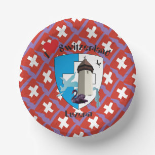 Lucerne Switzerland Suisse Svizzera Switzerland Paper Bowls