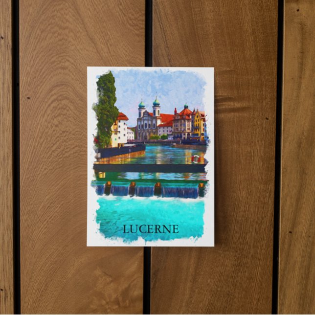 Lucerne Switzerland Swiss Europe Postcard (lucerne switzerland postcard)