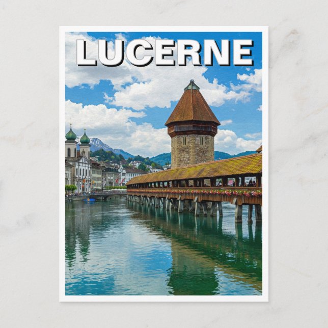 Lucerne Switzerland Travel Postcard (Front)
