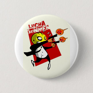 Lucha Gunmen Pinback Button