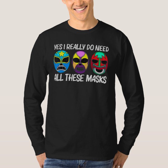 Lucha Libre Art For Men Women Wrestling Wrestler M T-Shirt (Front)