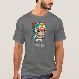Lucha Libre Cat Mask Mexican Wrestling, El Torment T-Shirt