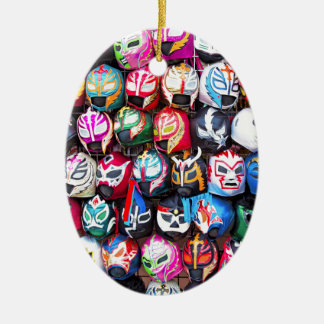 Lucha Libre Ceramic Ornament