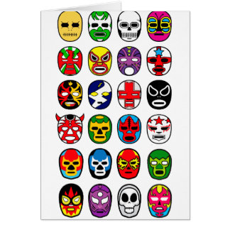 Lucha Libre Luchador Mexican Wrestling Masks Cards