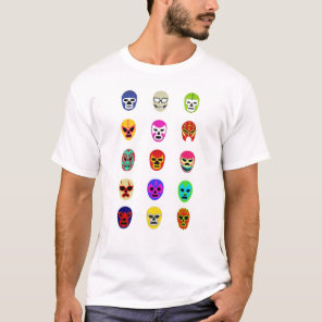Lucha Libre Mask Mexican Wrestling Tee