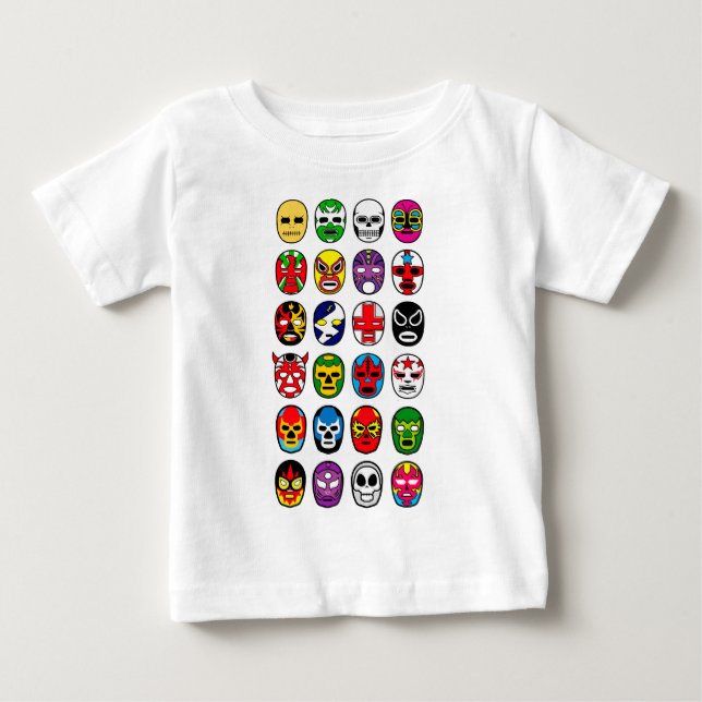 Lucha Libre Mask wrestler Mexican Wrestling Baby T-Shirt (Front)