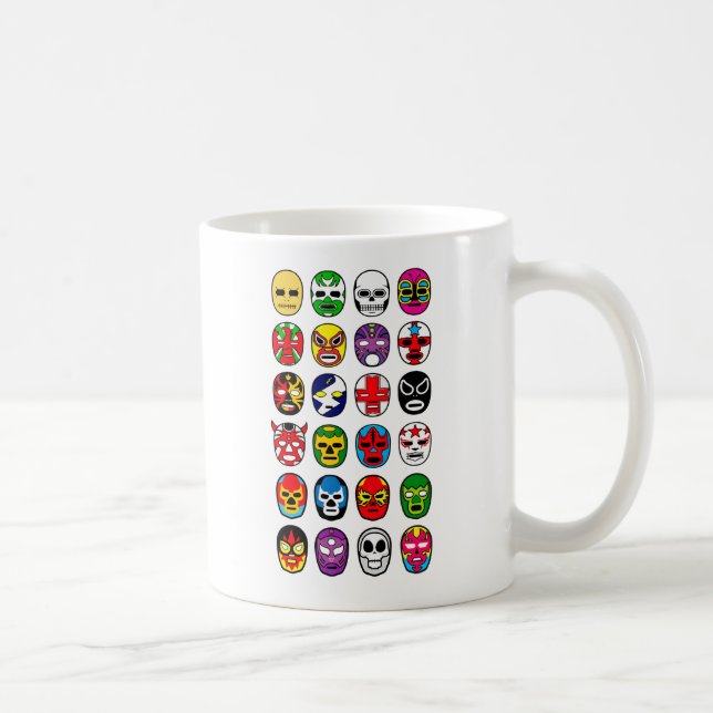 Lucha Libre Mask wrestler Mexican Wrestling Coffee Mug (Right)