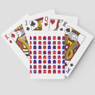 lucha libre masks poker cards
