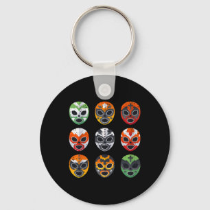 Lucha Libre Masks Shirt Boy Men Mexican Wrestling Keychain