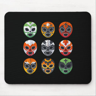 Lucha Libre Masks Shirt Boy Men Mexican Wrestling  Mouse Pad