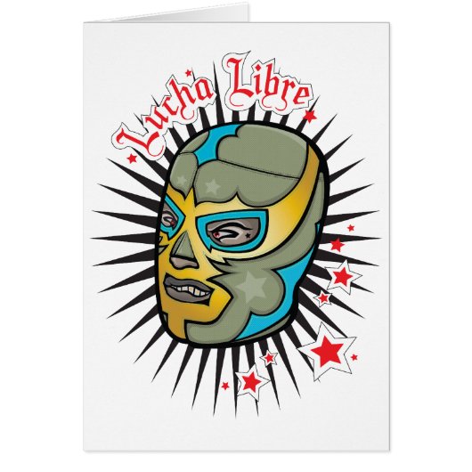 Lucha Libre Mexican Wrestling Mask Cards (Front)