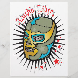 Lucha Libre Mexican Wrestling Mask Flyer