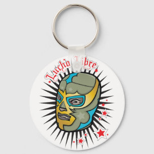 Lucha Libre Mexican Wrestling Mask Keychain