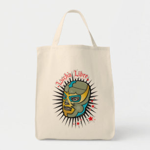 Lucha Libre Mexican Wrestling Mask Tote Bag