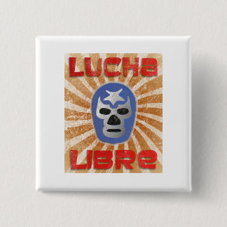 Lucha Libre Mexican Wrestling Pinback Button