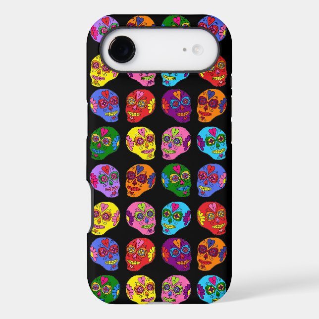 Lucha Libre Sugar Skull Case-Mate iPhone Case (Back)