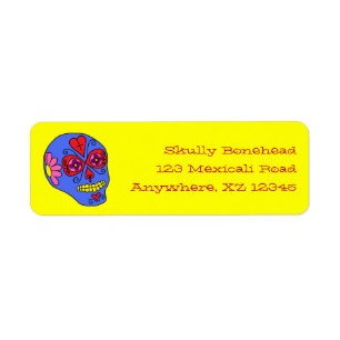 Lucha Libre Sugar Skull Label