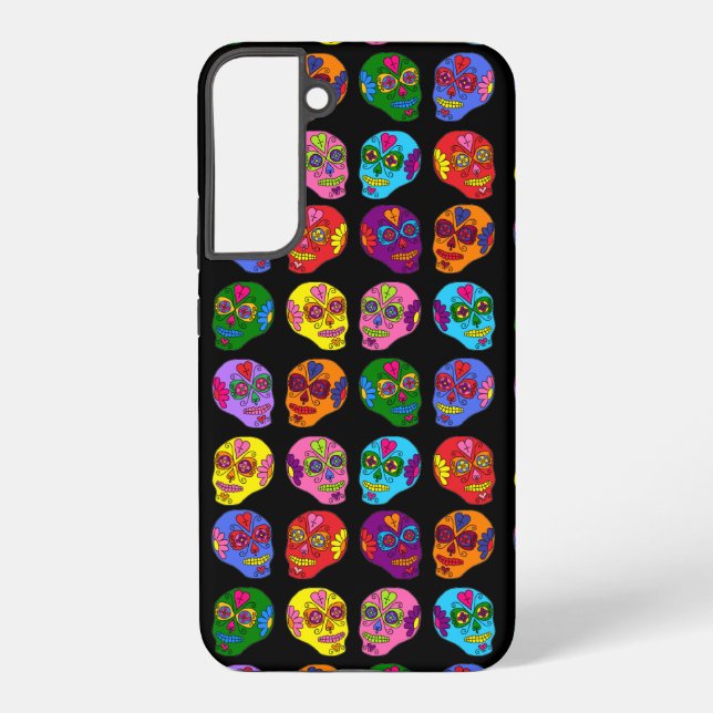 Lucha Libre Sugar Skull Samsung Galaxy Case (Back)