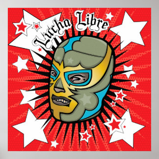 Lucha Libre Wrestler Colassal Poster! Poster
