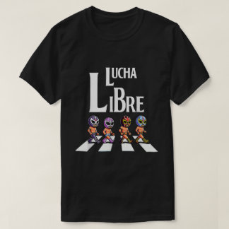 Lucha Libre Wrestlers Street Parade Graphic Tee