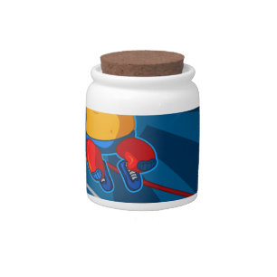 luchador candy jar