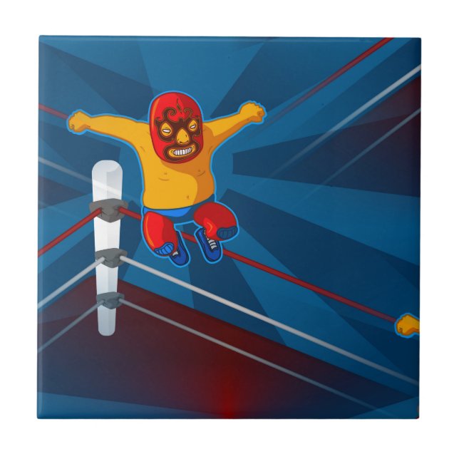 luchador ceramic tile (Front)