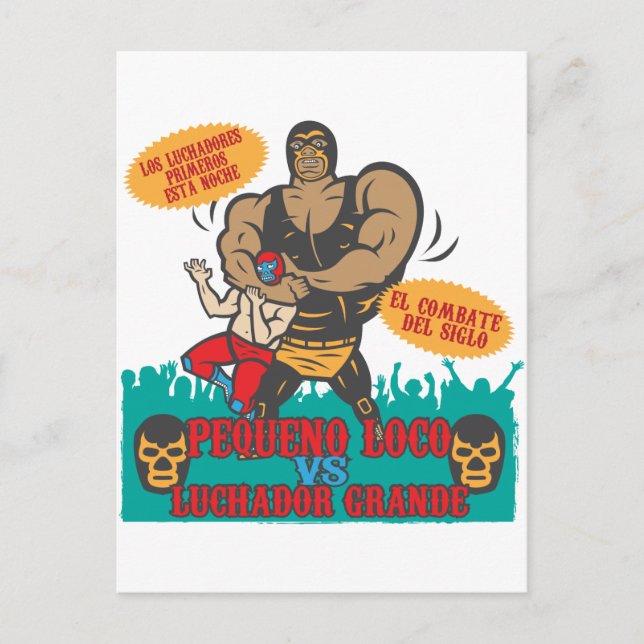 Luchador Noche Postcard (Front)