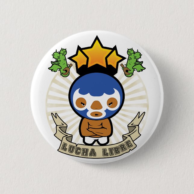 Luchadore Button (Front)