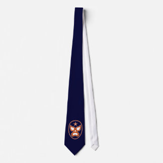 Luchadore Orange and Blue Neck Tie