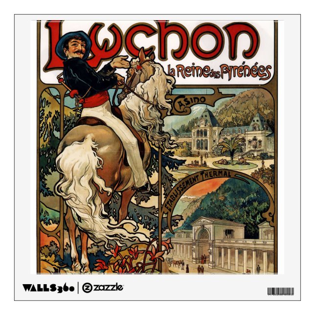 Luchon, Mucha Wall Decal (Front)