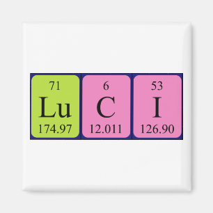 Luci periodic table name magnet
