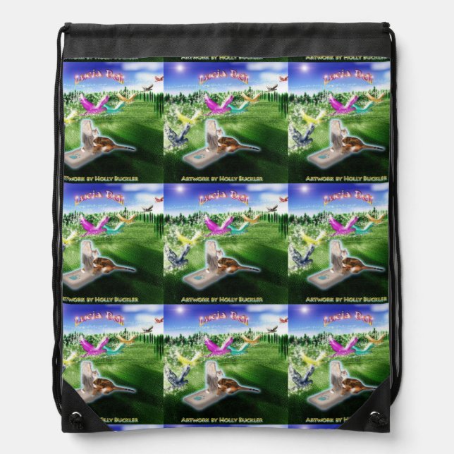 Lucia Bell Drawstring Bag (Front)