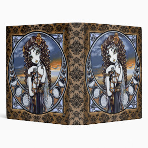 "Lucia" Gothic Flower Moon Fairy Art Binder