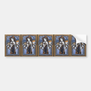 "Lucia" Gothic Flower Moon Fairy Art Stickers