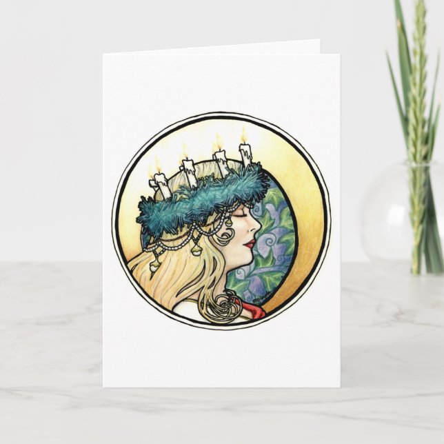 "Lucia" Greeting Card (Front)