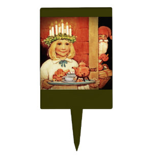 Lucia Karin and the Nisse Cake Topper