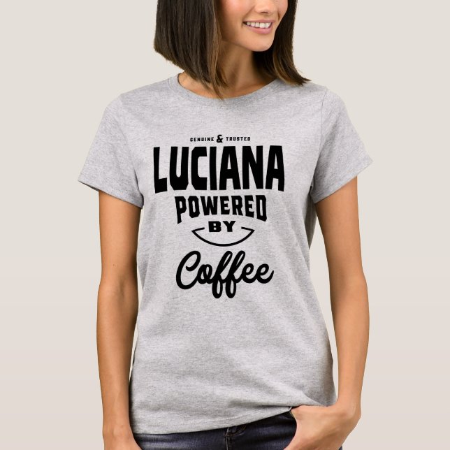 Luciana Personalized Name Birthday Gift T-Shirt (Front)