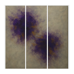 Lucid Bruise Abstract Triptych Art Design.