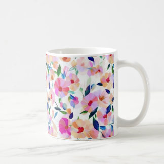 Lucid Flowers Floral Vibrant Botanical Colorful Coffee Mug