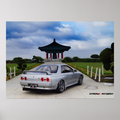 Lucid Nissan GT_R R32 Skyline Vspec Poster