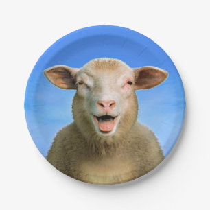 Lucie the sheep paper plates