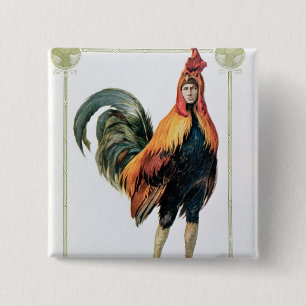Lucien Guitry  in 'Chantecler' Pinback Button