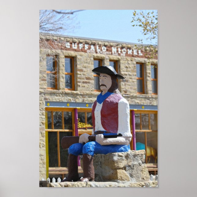 Lucien Maxwell Statue, Cimarron, New Mexico  Poster (Front)